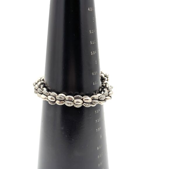 Alex and Ani Calypso Vintage Sixty-Six  Silver Tone Biker One Size Wrap Bracelet - Picture 4 of 6